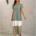 thumbnail image 5 of Birdeem Robe d'Été pour Femme à Empiècements Imprimés, Robe Aguichant à Col en V, Robe de Plage, Robe Soleil, Robe Ample, 5 of 5
