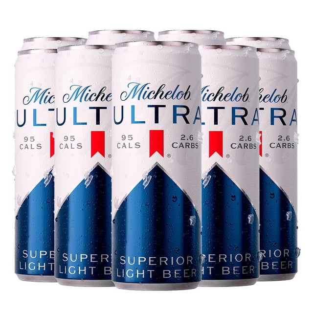 Cerveza Michelob Ultra 24 Latas de 355ml, 95 Calorías por envase, Cerveza Lager Premium