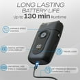thumbnail image 3 of HUMMINGBIRD MK2 Afeitadora de lámina compacta: sin rasguños, sin cortes, sin quemaduras de afeitar, afeitadora facial para hombres, portátil USB C recargable, maquinilla de afeitar eléctrica con cabez, 3 of 5