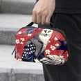 thumbnail image 2 of American Flag Oxford Fabric Waterproof Digital Bag Cable Organizer Travel Small Holder for Charger, Hard Drive - 5.9x9.44x3.14 in., 2 of 6