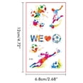 thumbnail image 2 of Etiqueta Engomada Temporal ANGGREK 10 Piezas Decorativas Para Fiesta Fútbol, 2 of 8
