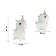 thumbnail image 2 of Unicornio De Peluche Importadora La Merced Azul Felpa Suave 45x25x20 cm, 2 of 4