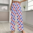 thumbnail image 2 of Buffalo NY Red Buffalo Pajamas Leisure Trousers Soft Warm Sleepwear Bottoms Loose Retro Nightwear, 2 of 6