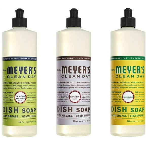 Liquid Dish Soap, Cruelty Free Formula, 1 Pack Lemon Verbena, 1 Pack Lavender, 1 Pack Honeysuckle, 16 OZ each