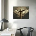 thumbnail image 4 of Nawypu  Cross Canvas Painting Print Wall Art - Wooden Cross Painting Large Landscape Canvas Picture Home Decor - Pictures of Jesus Christ for Wall - for Living Room, Bedroom, 4 of 5