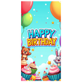thumbnail image 3 of LUUFILx Happy Birthday Backdrop Party Supplies Kids Celebration Banner Background with Balloons Decorations Cupcakes Teddy Bear Photography Props, 3 of 8