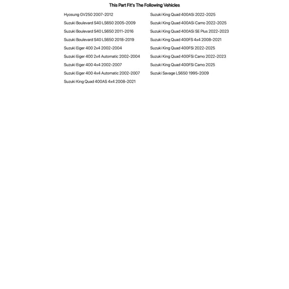 Tusk Brake Shoe - Carbon Rear For Suzuki King Quad 400ASi SE Plus 2022-2023