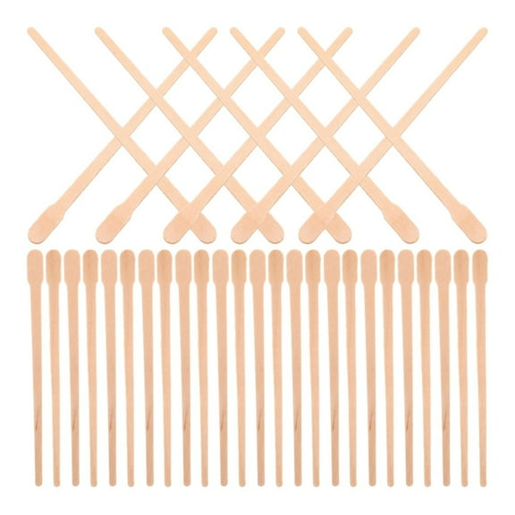 300Pcs Wax Sticks 3.5inch Small Wax Spatulas Applicator Wood Craft Sticks for Sensitive Small Areas for Clear for Hair Removal Eyebrow Lip, Nose Wax Applicator Sticks