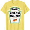 thumbnail image 1 of Costume de Moutarde Jaune DIY Halloween T-Shirt Assorti - comme sur l'Image - TG, 1 of 3
