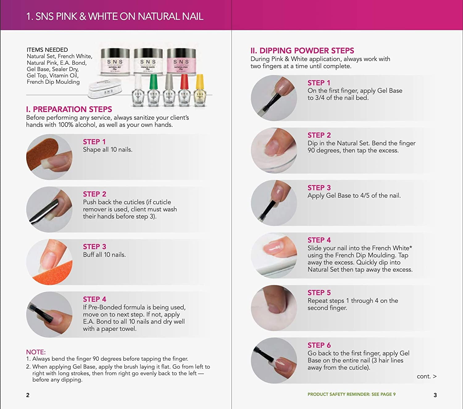 SNS Nails Dipping Powder Nail Kit - Pink/Red