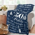 thumbnail image 2 of LHSHID 50th Birthday Gifts for Men Men 50th Birthday Decorations 50 Years Old Happy Birthday Blanket Birthday Gifts Ideas for Dad Husband Grandpa Soft Blanket 60"x80", 2 of 7