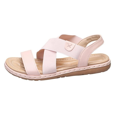 

Sentuca Platform Beach Sandals Women s Slip-on Elastic Sandals