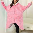 thumbnail image 2 of Giftesty Womens Homewear Clothing Women's Fashion Casual Solid Color Long Sleeve Robes, 2 of 6