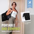 thumbnail image 2 of Manta de viaje BOACAY plegable para avión o coche con funda y clip, 2 of 7