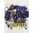 thumbnail image 3 of Monster Truck Print T-Shirt, Tees For Boys, Casual Short Sleeve T-shirt For Summer Spring Fall, 3 of 6