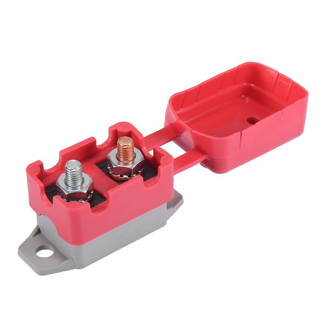 40A 24V Coche Manual Restablecimiento Circuito Disyuntor con Cubierta roja Unique Bargains Circuito Disyuntor