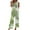 Green, variant on IROINNID Sleeveless One Shoulder Jumpsuit For Women Full-Length Slimming Straps One Shoulder Pleated High Waist Romper Jumpsuit