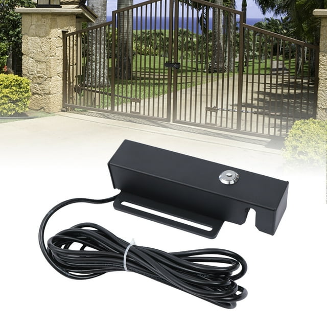 Automatic Electric Gate Lock for Swing Gate Opener Black Galvanized