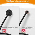 thumbnail image 4 of Kit de Enrutamiento de Cables 2 Piezas para , Casquillos Pasantes de Alimentación de Cables para Orificio de Pared de 1 Pulgada, Ojal de Pared para Cables Ethernet, Negro, 4 of 5