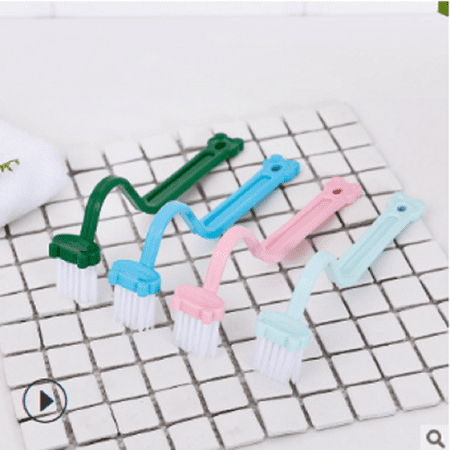 Nokiwiqis Convenient Corners Curved Professional Toilet Brush Portable Bathroom Cleaning Brush
