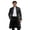 Black, variant on Medieval Punk Gothic Cosplay Costume Coat with Sequin Detailing for Retro Jacket