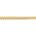 thumbnail image 4 of 14K Yellow Gold 7.2mm Lightweight Flat Cuban Chain (20 X 7.2) Made In South Africa lcb180-20, 4 of 5