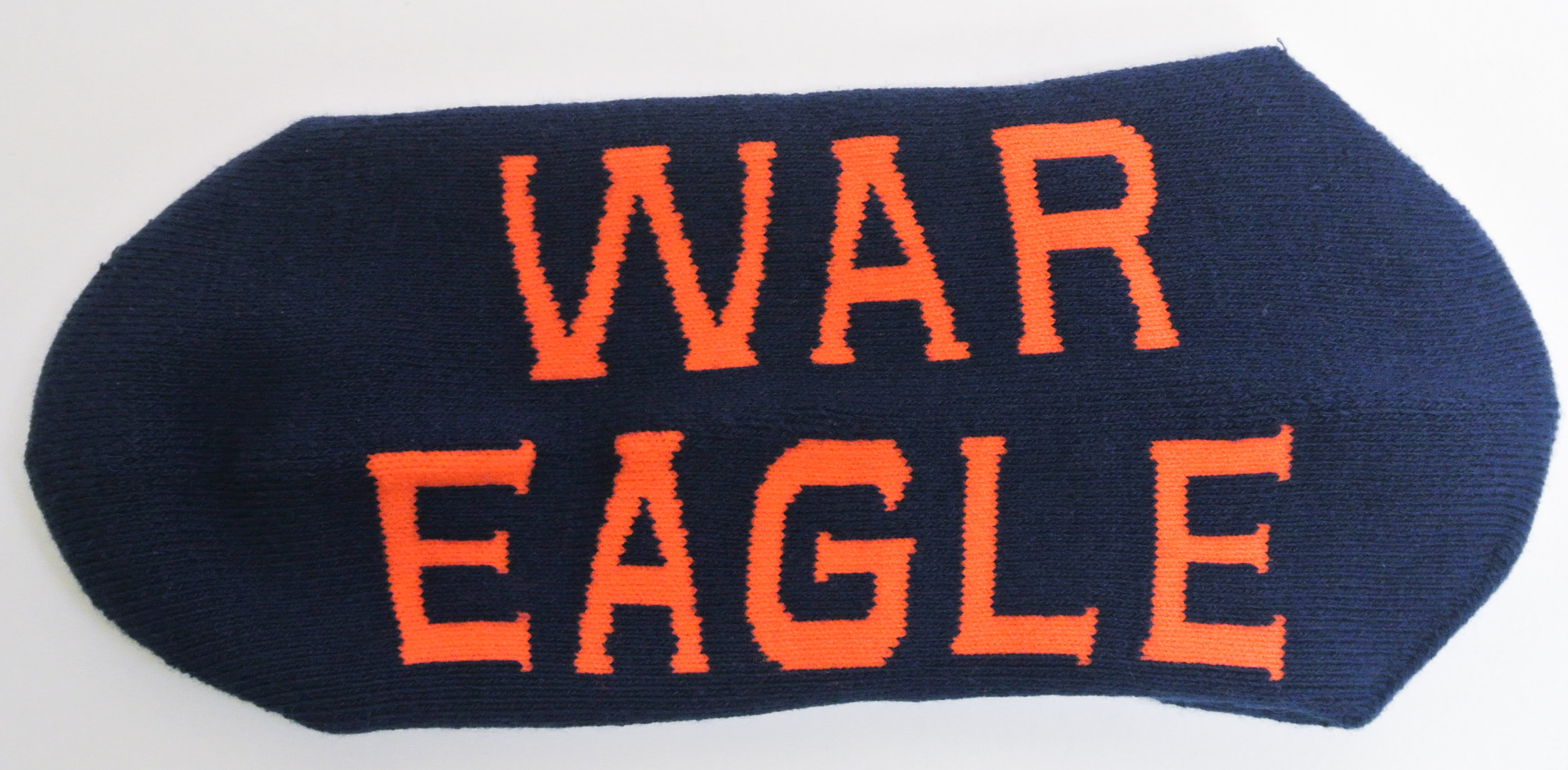 Auburn Tigers Blue No-show Footie Sock - Donegal Bay - Unisex - One Size - No-Show
