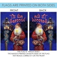 thumbnail image 5 of Toland Home Garden Red and Blue "Tis the Season!" Lamp Post Santa Christmas Outdoor Rectangular Mini, 5 of 5