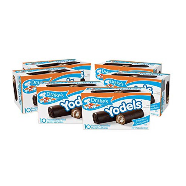Drake's Yodels, 60 Count Frosted Crème Filled Devils Food Cakes