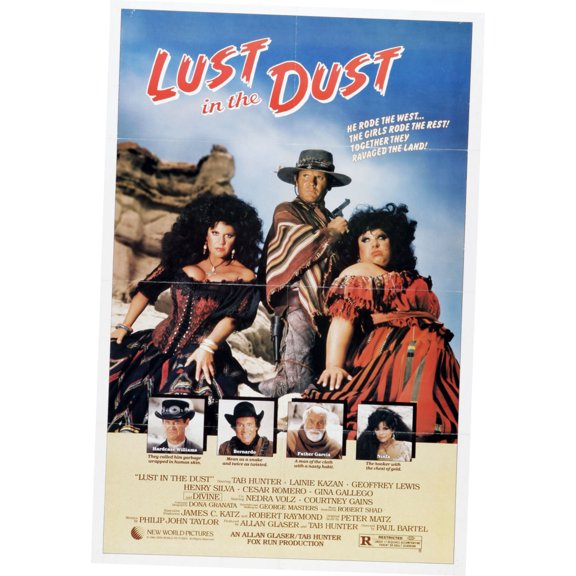 Poster Time Lust In The Dust Divine Movie Poster 11inx17in Mini Poster 11x17 poster Color Category: Multi, Unframed, Ages: Adults
