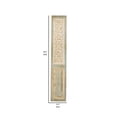 thumbnail image 5 of Benjara 79" Tall Decorative Carved Wood Panel Wall Art- Fir Wood- Beige- Gray, 5 of 6