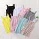 thumbnail image 1 of Kids Underwear Model Cotton Girls Tank Tops Candy Colored Girls Vest Children Singlet Tops Undershirt for 2-12 YearsBlack110 He Qiyong unisex, 1 of 1