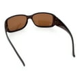 thumbnail image 6 of Polarized Womens Narrow Rectangle Designer Sunglasses All Brown, 6 of 6