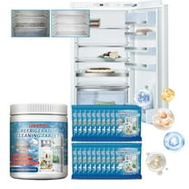 Momihoom Refrigerator Cleaning Tablets,Refrigerator Cleaning Freshener Spray, Fridge and Freezer CLeaning Spray, Suitable for Cleaning Inside Refrigerator