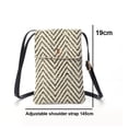 thumbnail image 2 of Hukapapa Messenger bag bolso femenino tejido de paja bolso para teléfono móvil, 2 of 5