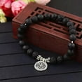 thumbnail image 4 of RSAMD Fashion Men's Women' s Natural Lava Stone Owl 8MM Beads Charm Bracelets Jewelry-317-4-C, 4 of 4
