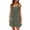 Dark Green, variant on Women's Summer Sleeveless Pleated Casual Dress V Neck Shoulder Strap Beach Floral Loose Tank Womens Casual Trendy Midi Dresses