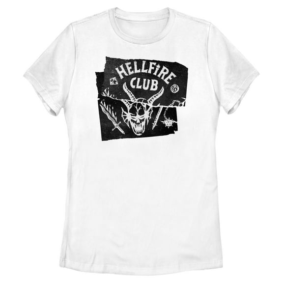 Netflix Women's Stranger Things Hellfire Club Distressed Poster T Shirt