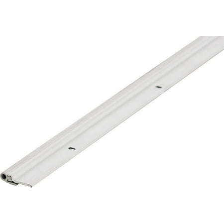 M-D Ultra 69923 Door Jamb Weatherstrip, 7/8 in W X 1/4 in T, Aluminum/Vinyl, White