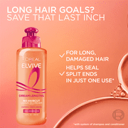 LOreal Paris Elvive Dream Lengths No Haircut Cream Leave in Conditioner, 6.8 fl oz