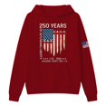 thumbnail image 4 of Long Sleeve Pullover for Women Allover Print Crew Neck Loose Fit Casual Sweatshirt Top Red S, 4 of 4