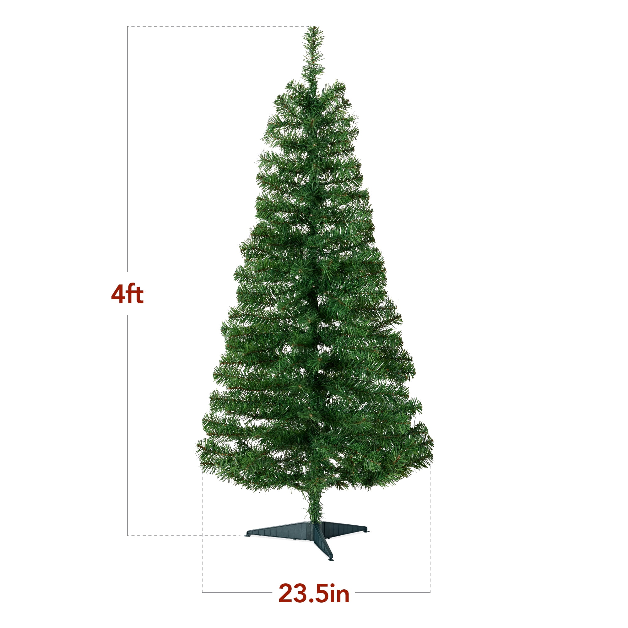 Best Choice Products 4ft Prelit Colored Christmas Tree, Artificial Tree Holiday Decor w/ LED Lights - Green Spruce