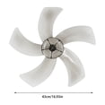 thumbnail image 2 of Replacement Fan With 5 Leaves Low Noise Design Nut Cover Included – Compatible With Standing Pedestal Fans Personal Fans Mini Travel Fans Portable Personal Fans Portable Rechargeable Mini Hand Fan, 2 of 3