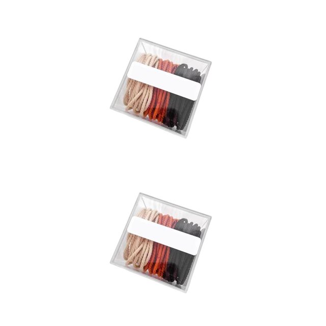 Guardurnaity Paquete de 50 bandas elásticas para el cabello para mujer, coleta reutilizable portátil para novia, bandas para la cabeza para fiesta Type5 NO5