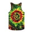 thumbnail image 6 of BLTIBY Men's Tank Top Tie Dye Graphic Sleeveless Beach Shirts Crew Neck Pullover Blouse for Vacation Gym Running Workout Army Green XL, 6 of 6