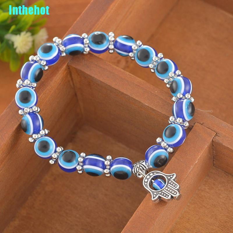 Ostrifin Charm Evil Eye Bead Protection Good Luck Bracelet Jewelry Hamsa Hand Bracelet