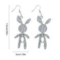 thumbnail image 4 of Fiudx Pendientes de Conejito de Pascua, Diseño de Colgante Acrílico Brillante, Bonitas Joyas de Primavera, Perfectos para Pascua y Fiestas Navideñas, Ligeros y Cómodos, Tamaño 7,5 X 3 Cm., 4 of 7