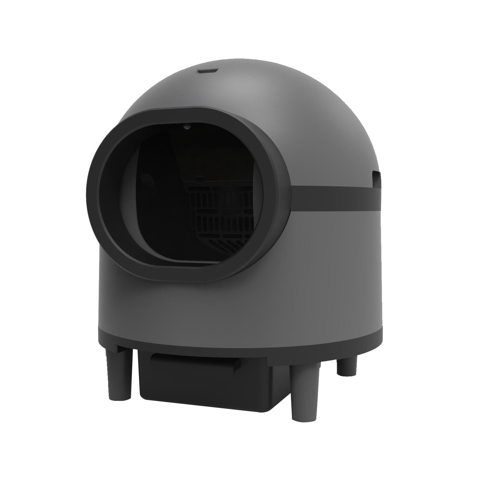 Glavbiku Self Cleaning Cat Litter Box,Cat House Smart App Control,Odor Removal,Low Noise,Black