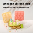 thumbnail image 4 of Easter Bunny Silicone Mold, 3D Rabbit Chocolate Mold for Baking, Bunny Candy Mold, Easter Soap Resin Mold, Bunny Jello Mold, Easter Baking Supplies for Chocolate Muffin, Silicone Mold for Party, 4 of 7