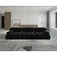 thumbnail image 3 of bokifol 104"Modular Sectional Sofa for Living Room,Cloud Couch 3-Seat Sofa for Apartment,Office,Bedroom,Black, 3 of 8